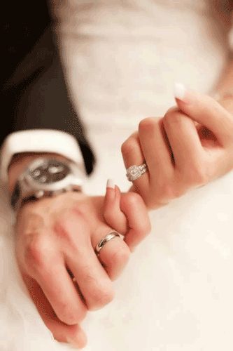 تصویر زیبا از حلقه ازدواج برای پروفایل عروس داماد