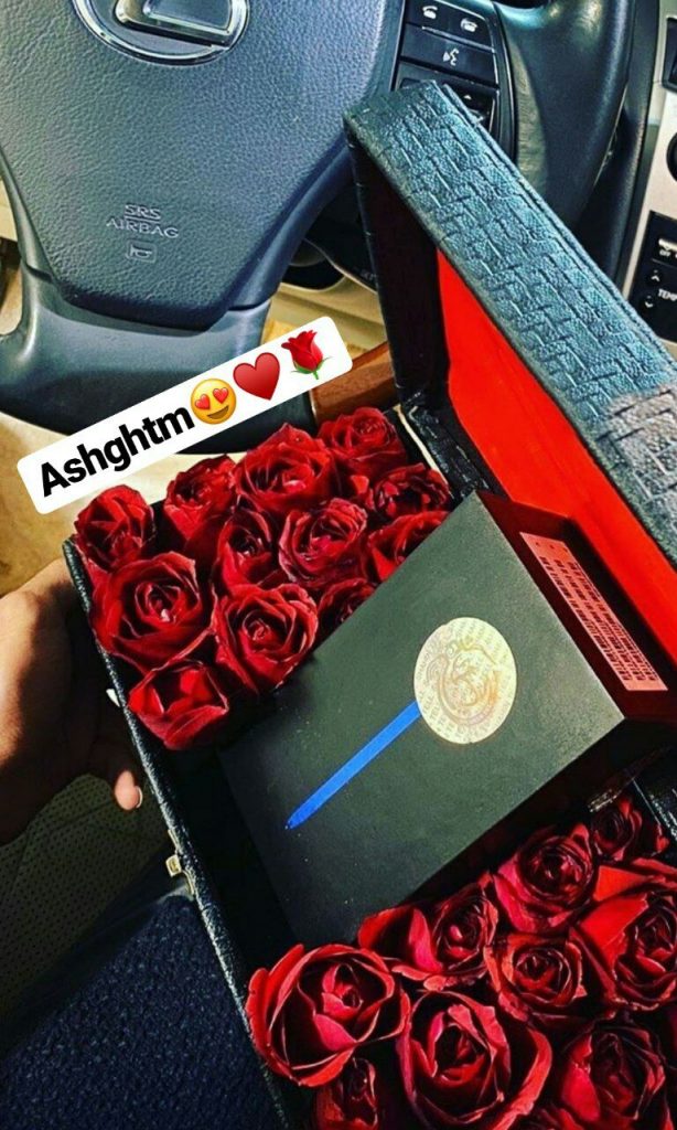 عکس جعبه پر گل رز قرمز برای ولنتاین 